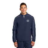 Sport-Tek® Piped Colorblock 1/4-Zip Wind Shirt Imprinted with Logo (Q403611)