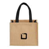 Mini Jute Gift Tote Bags Imprinted with Logo (Q403911)