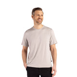 Cutter & Buck Coastline Epic Comfort Mens Short Sleeve Tee Imprinted with Logo (Q404332)