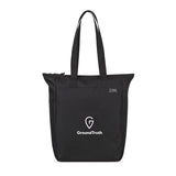 Renew rPET Zippered Tote - Black Imprinted with Logo (Q404822)