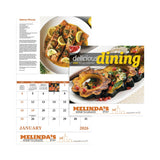Delicious Dining - Stapled Calendar Imprinted with Logo (Q415722)