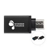 USB-A To Type-C Adapter Imprinted with Logo (Q431022)
