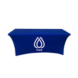 6 Ft. Stretch Table Cover (3-Sided) Imprinted with Logo (Q438122)