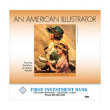 An American Illustrator Wall Calendar-Stapled Imprinted with Logo (Q442011)