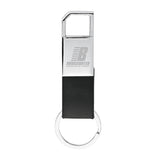 Ilda Leatherette-Metal Keyrings Imprinted with Logo (Q446411)