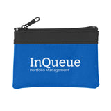 Zippered Polyester Coin Pouches Imprinted with Logo (Q448411)