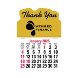 Press-N-Stick XL Header With 3-Month Horizontal Calendar Imprinted with Logo (Q449122)
