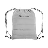 Puffy Quilted Drawstring Bag Imprinted with Logo (Q451922)