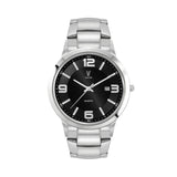 Men's Silver Stainless Steel Case Watch Imprinted with Logo (Q453222)