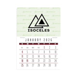 4C Press-N-Stick Header Contemporary Calendar (13-Month) Imprinted with Logo (Q459122)