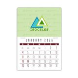 4C Press-N-Stick Header Contemporary Calendar (13-Month) Imprinted with Logo (Q459122)