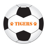 Soccer Ball Shaped Luggage Tag Imprinted with Logo (Q459322)