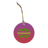 Round Sublimated Ceramic Ornament - 2 Sided Imprinted with Logo (Q460222)