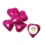 Individually Wrapped Chocolate Hearts Imprinted with Logo (Q463611)