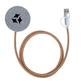 Ashford 10W RPET & Cork Wireless Charging Pad Imprinted with Logo (Q465822)