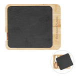 Slate & Bamboo Cheese Server Set Imprinted with Logo (Q466122)
