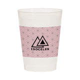 10 Oz. Full Color Frost Flex Stadium Cup Imprinted with Logo (Q470122)