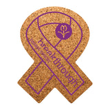 Awareness Ribbon Cork Coaster Imprinted with Logo (Q486611)