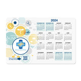 15 x 10 Inch Ultra-Thin Repositionable Counter Mat Imprinted with Logo (Q498822)