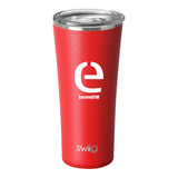 22 Oz. Swig Matte Tumbler - Red Imprinted with Logo (Q501622)