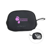 AeroLOFT™ Jet Black Tech Organizer Mesh Pouch Imprinted with Logo (Q508622)