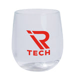 Silipint® Clear Stemless Wine Glass - 12 Oz. Imprinted with Logo (Q509222)