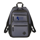 Double Pocket Backpack Imprinted with Logo (Q513322)