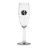 6 Oz. Napa Valley Flute - Optic (Silkscreen)  Imprinted with Logo (Q516022)