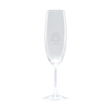 7.5 Oz. Rosetta Flute Glass  Imprinted with Logo (Q523122)