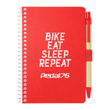 4 x 6 Inch FSC® Mix Pocket Spiral Notebook With Pen Imprinted with Logo (Q525622)