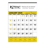 Yellow & Black Contractor's Memo (13-sheet) Calendar Imprinted with Logo (Q525722)