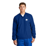 Sport-Tek® V-Neck Raglan Wind Shirt Imprinted with Logo (Q538511)