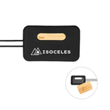 First Class Bamboo & Silicone Luggage Tag Imprinted with Logo (Q541022)