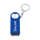 Magnifier and LED Light Plastic Key Chains Imprinted with Logo (Q545411)