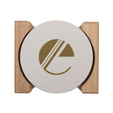 Round Coaster Set Imprinted with Logo (Q545922)