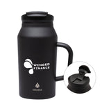 40 Oz. Manna™ Basin Stainless Steel Mug Imprinted with Logo (Q548322)