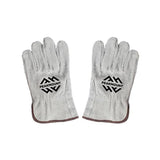 Unlined Cowhide Suede Gloves Imprinted with Logo (Q561022)