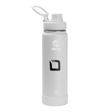 24 Oz. Takeya Actives Spout Lid Bottle - Arctic Imprinted with Logo (Q561622)
