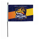 9 x 6 Inch DisplaySplash Hand Flag Imprinted with Logo (Q571722)
