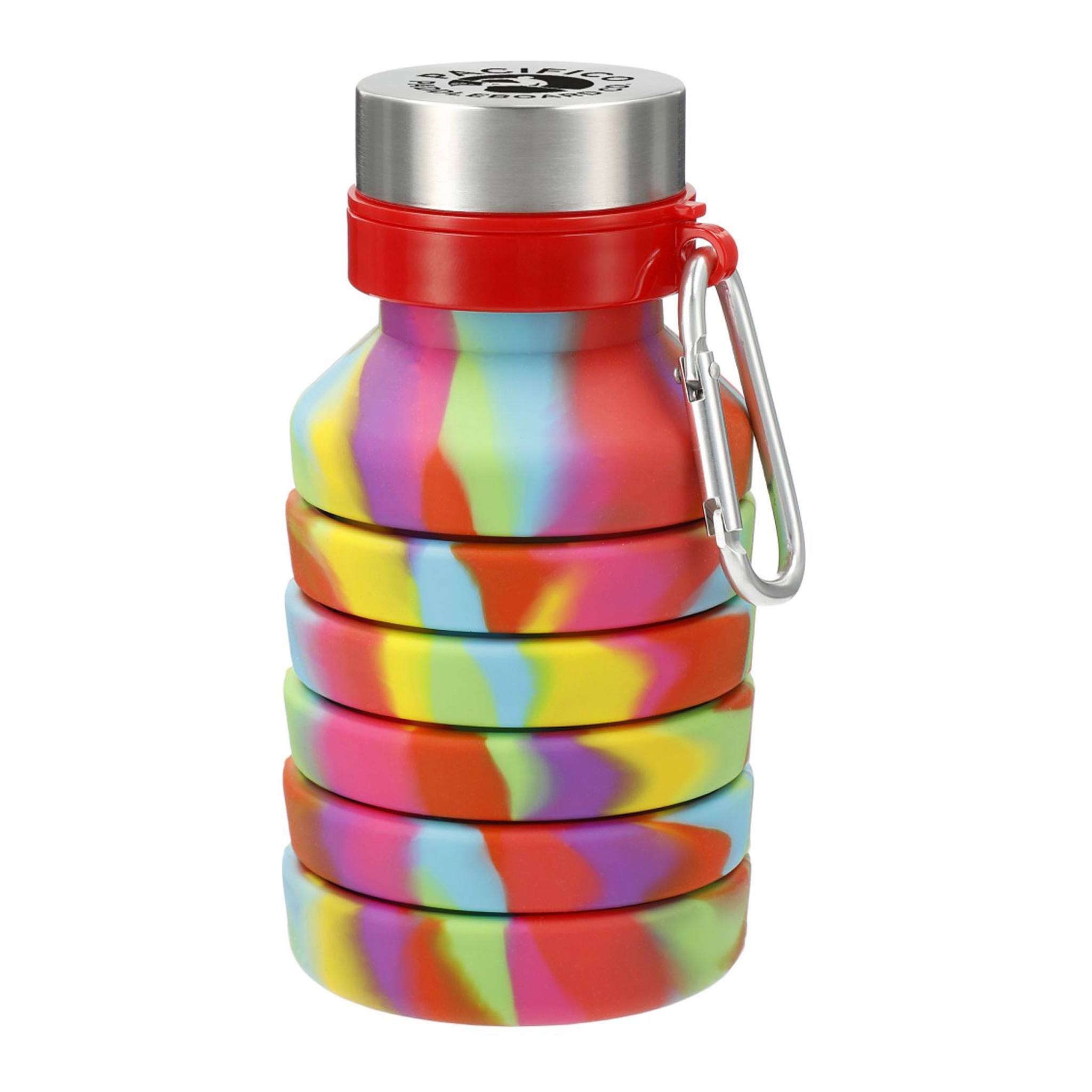 18oz Zigoo Silicone Collapsible Tie Dye Bottle (Q577111)