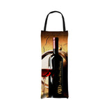 6 W x 16 H Inch Polyester Wine Bag Imprinted with Logo (Q580822)