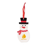 Wooden Snowman Ornament Imprinted with Logo (Q581332)