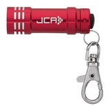 Aluminum LED Flashlight with Lobster Clip Imprinted with Logo (Q582311)