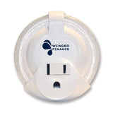 LED Sparkle Night Light With Outlet Imprinted with Logo (Q586222)