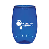 16 Oz. Stemless Wine Glass Imprinted with Logo (Q603222)