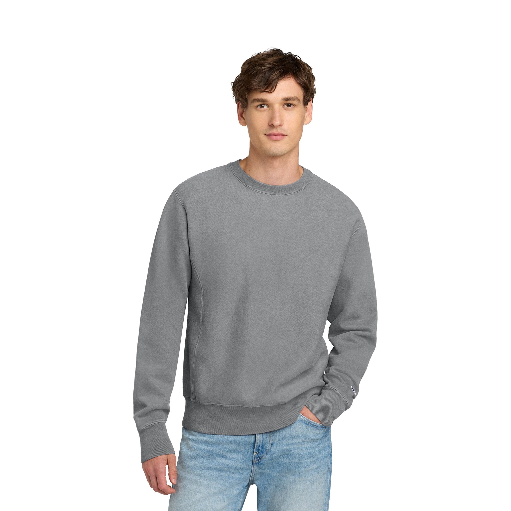 Champion® Reverse Weave® Garment-Dyed Crewneck Sweatshirt (Q603332)