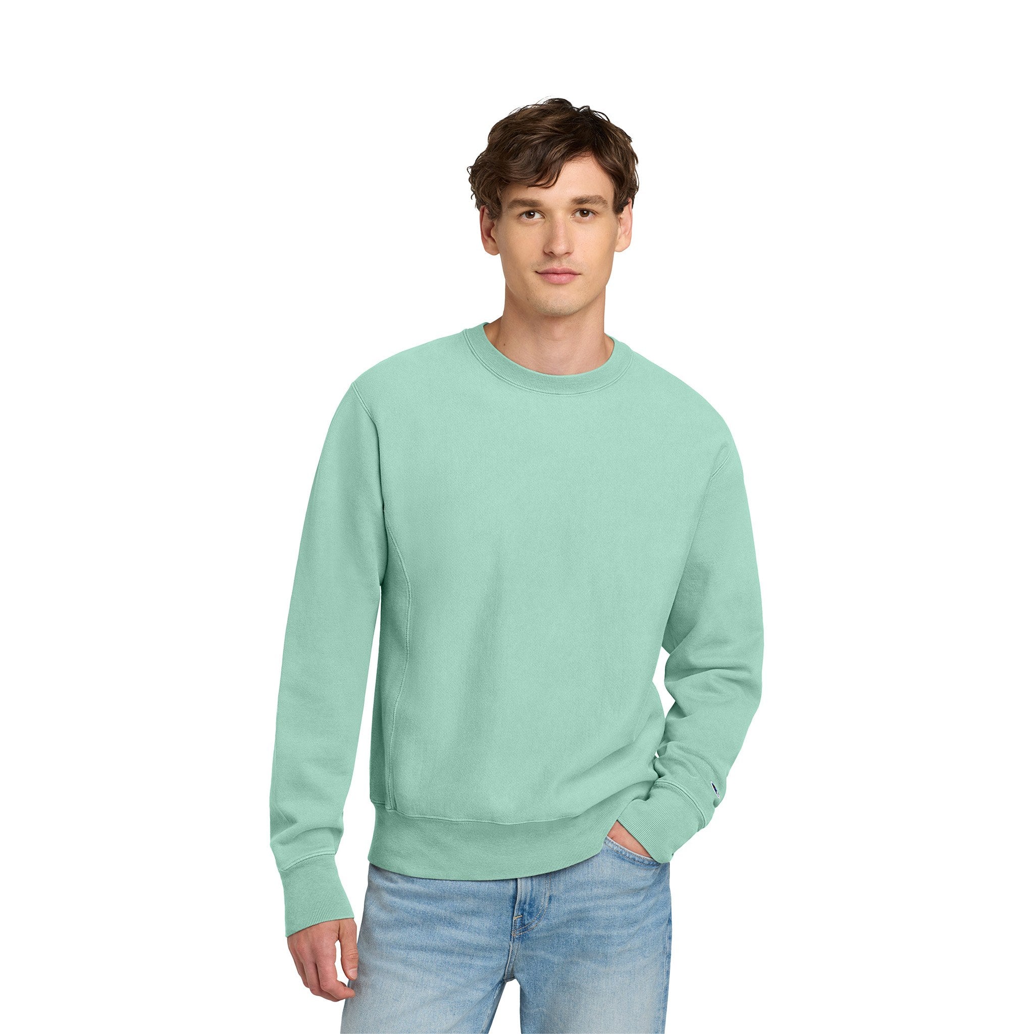 Champion® Reverse Weave® Garment-Dyed Crewneck Sweatshirt (Q603332)