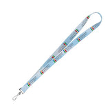 Owen Recycled 3/4 In. Recycled RPET Lanyard Imprinted with Logo (Q608022)