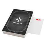 Theme Backs Playing Cards - Black Frame Imprinted with Logo (Q608911)