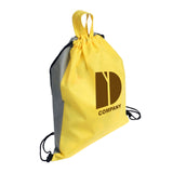 Glide Right Drawstring Backpacks Imprinted with Logo (Q616711)
